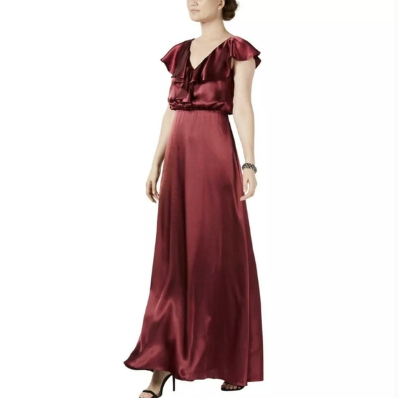 Adrianna Papell Dresses & Skirts - Adrianna Papell Plus Size Deep Wine Formal Gown